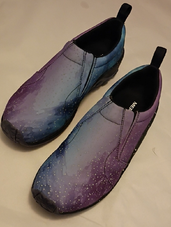 Merrell Men\'s Jungle Moc Loafers Shoes Galactic Purple Slip On main image 5